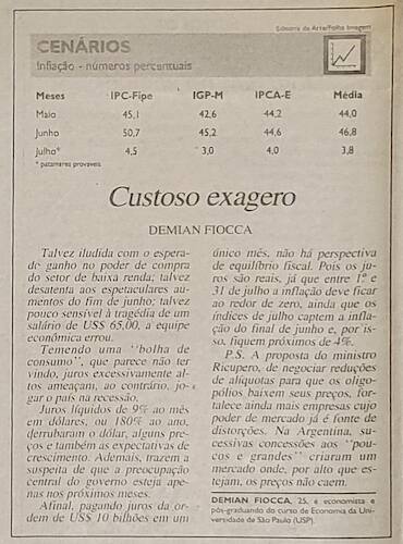 Demian Fiocca Coluna Folha de São Paulo
